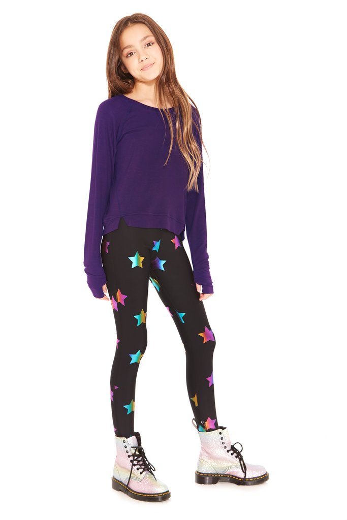 Buy Purple Printed Jersey Leggings (3mths-7yrs) from Next Luxembourg
